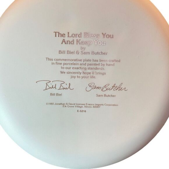 Vintage Precious Moments The Lord Bless You And Keep You Plate - Picture 3 of 8